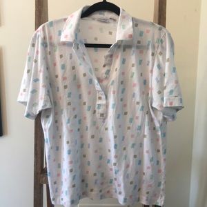Patterned Polo.